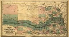 Nebraska 1879c State Map, Nebraska 1879c State Map